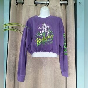 ⭐️Purple Beetlejuice Cropped Sweatshirt⭐️